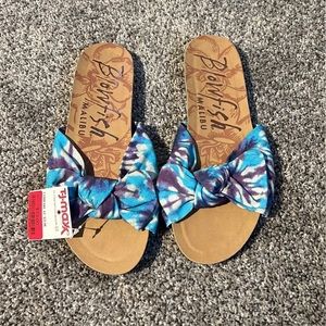 Tie dye sandals. NWT